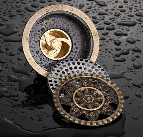 Round Floral Filigree Shower Trap #201796