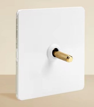 Elegant - White with Gold Toggle