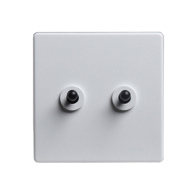 Classic White with black Toggle - 2 Levers