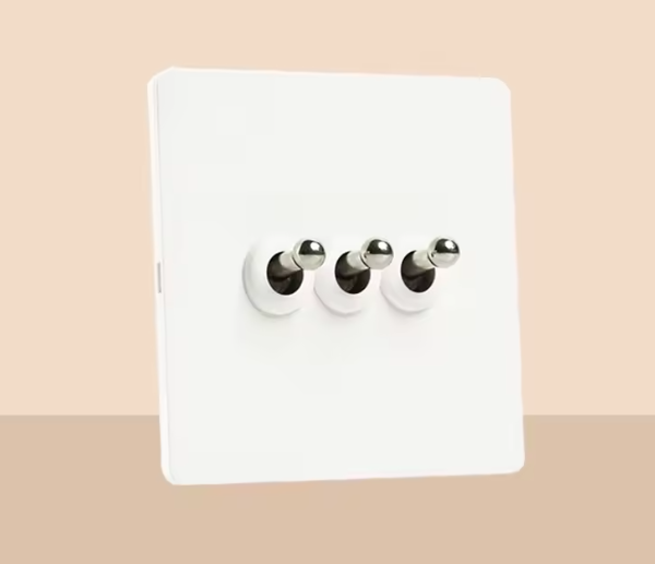 Bastille - White with Silver Toggle