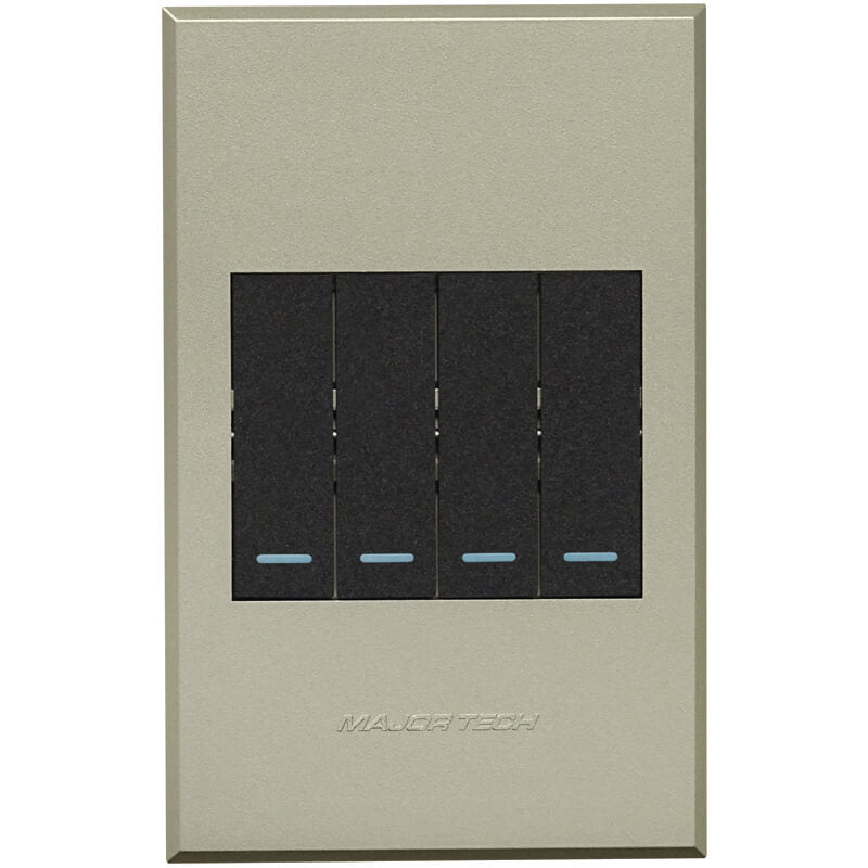 Veti 3 - Four Lever Two-Way Light Switch - 2-way