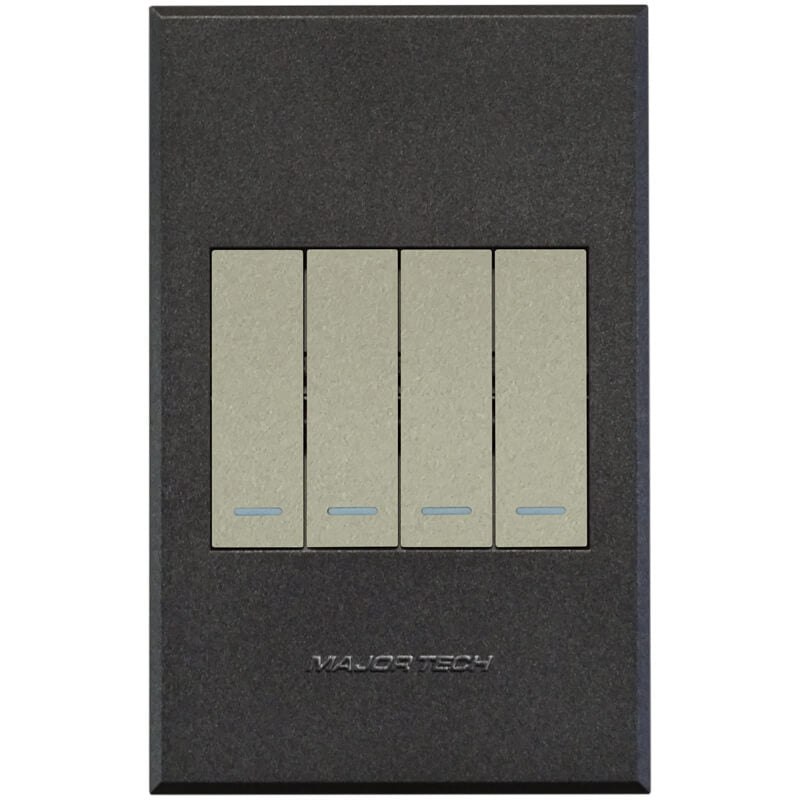Veti 3 - Four Lever Two-Way Light Switch - 2-way
