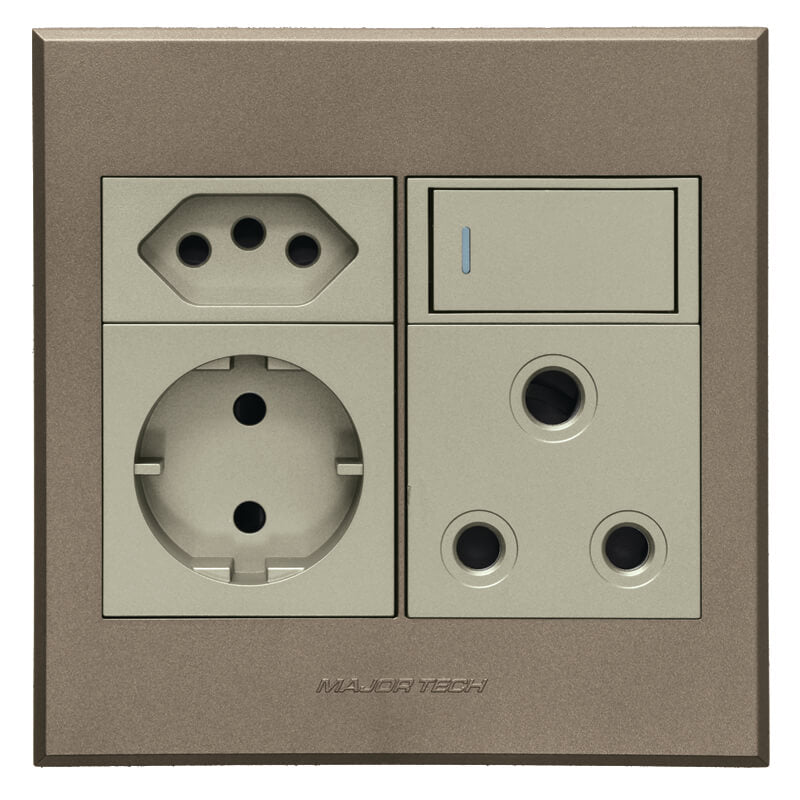 Veti 3 - Round 2 Pin Plug Wall Socket