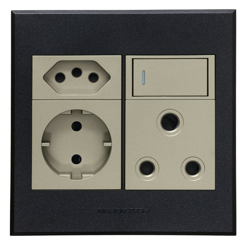 Veti 3 - Round 2 Pin Plug Wall Socket