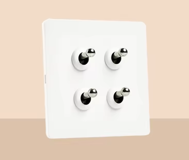 Bastille - White with Silver Toggle