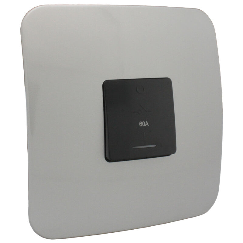 60A Triple Pole Isolator Complete with Cover - Silver