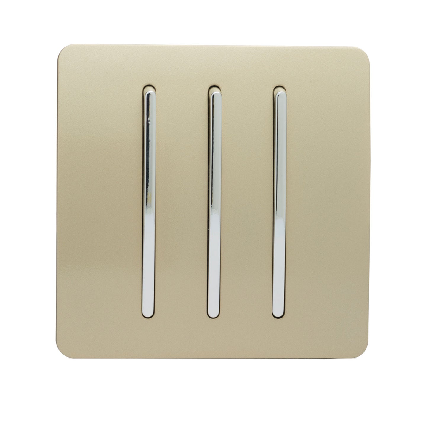 Trendi Gold - 3 Lever - 2 Way - Artistic Modern 10 Amp Rocker Light Switch