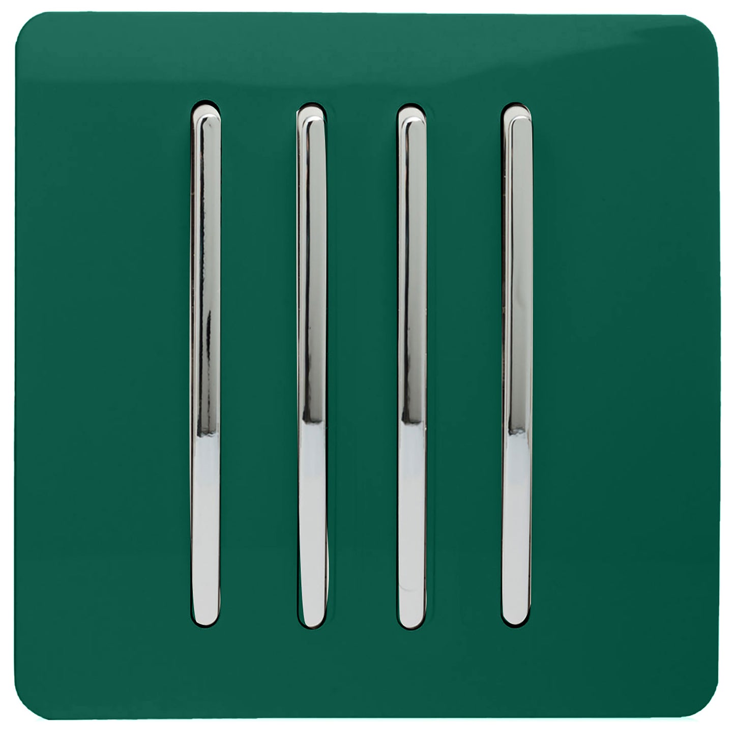Trendi Dark Green - 4 Lever - 2 Way - Artistic Modern 10 Amp Rocker Light Switch