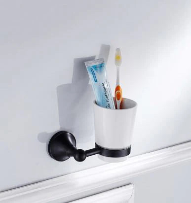 Black Antique Toothbrush Holder #20197
