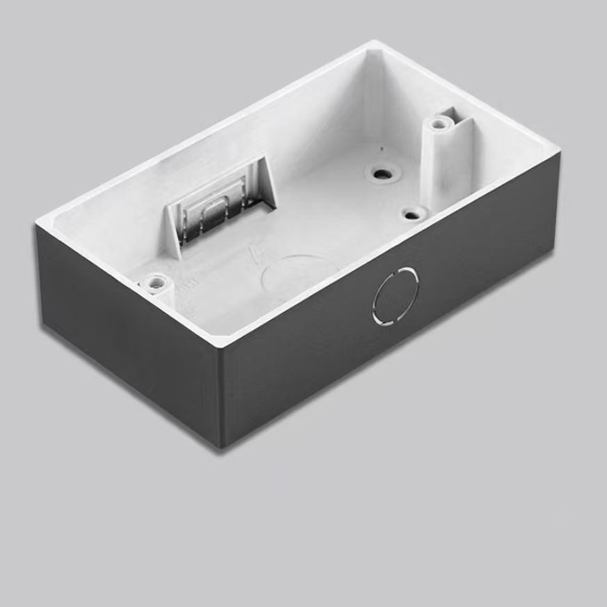 BLACK SURFACE MOUNT - WALL BOX - (147 x 86 mm)