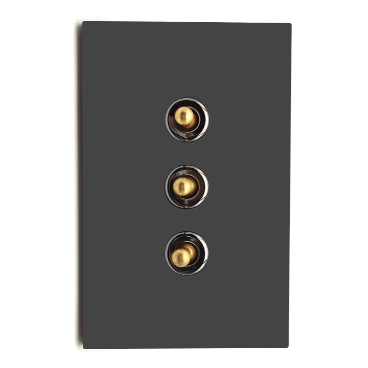 Cape Toggle - Black with Chrome and Gold Toggle