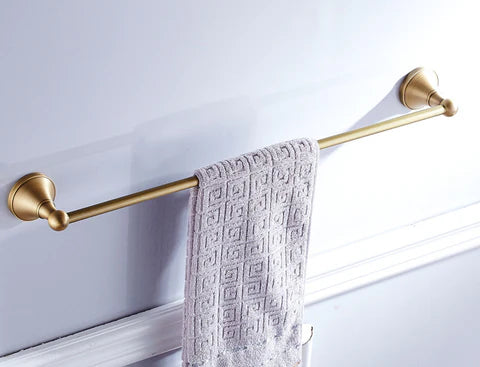 Antique Brass Single Towel Rail #20184