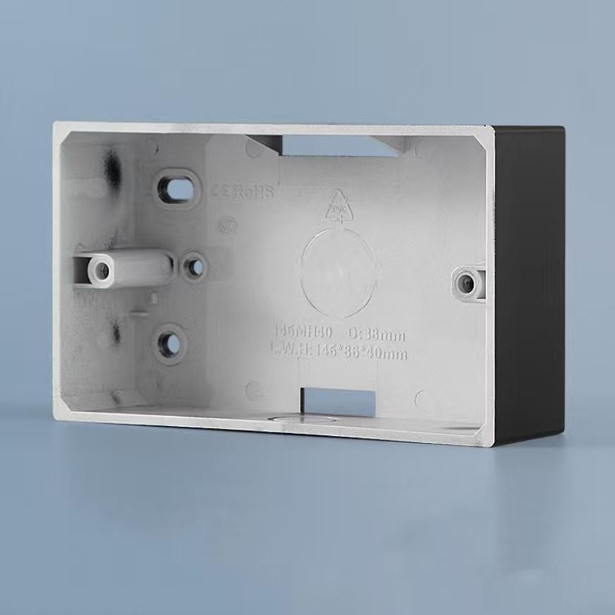 BLACK SURFACE MOUNT - WALL BOX - (147 x 86 mm)