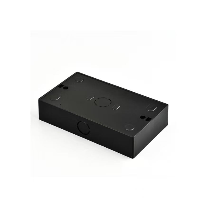 BLACK SURFACE MOUNT - WALL BOX - (147 x 86 mm)