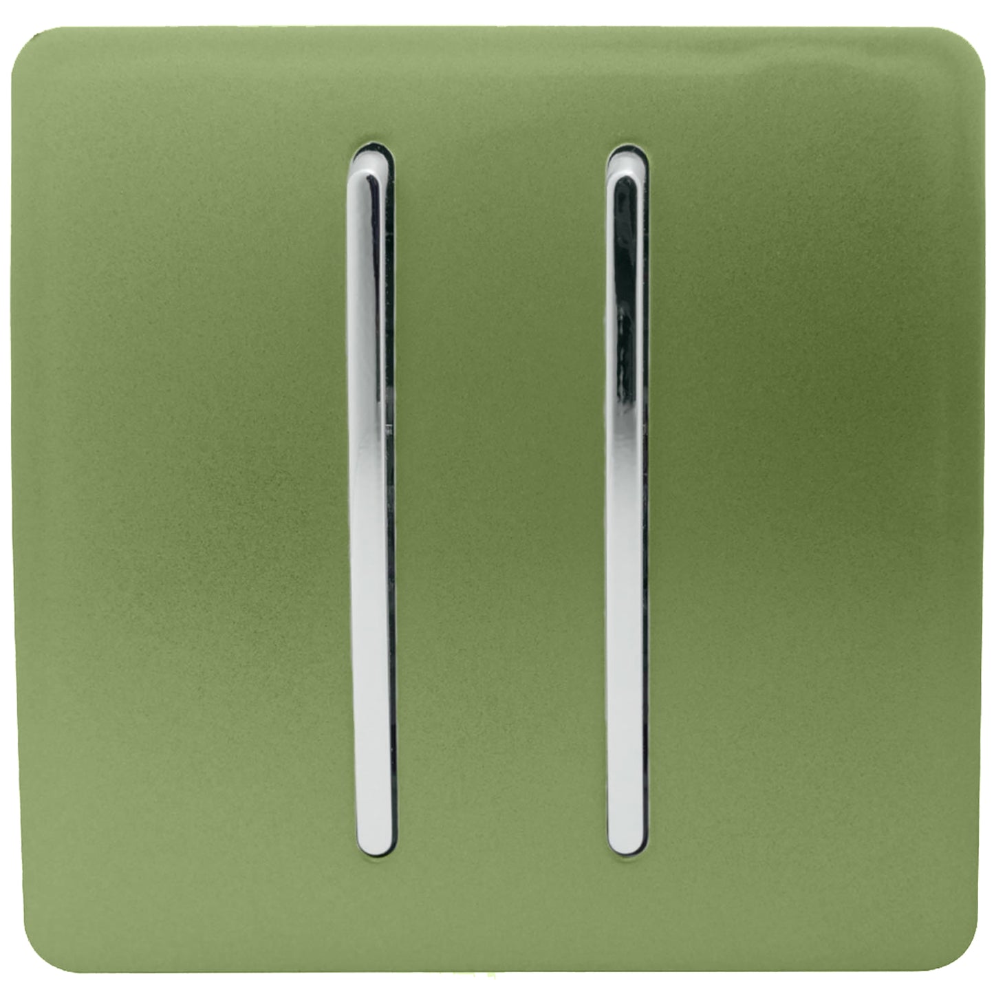 Trendi Moss Green - 2 Lever - 2 Way - Artistic Modern 10 Amp Rocker Light Switch