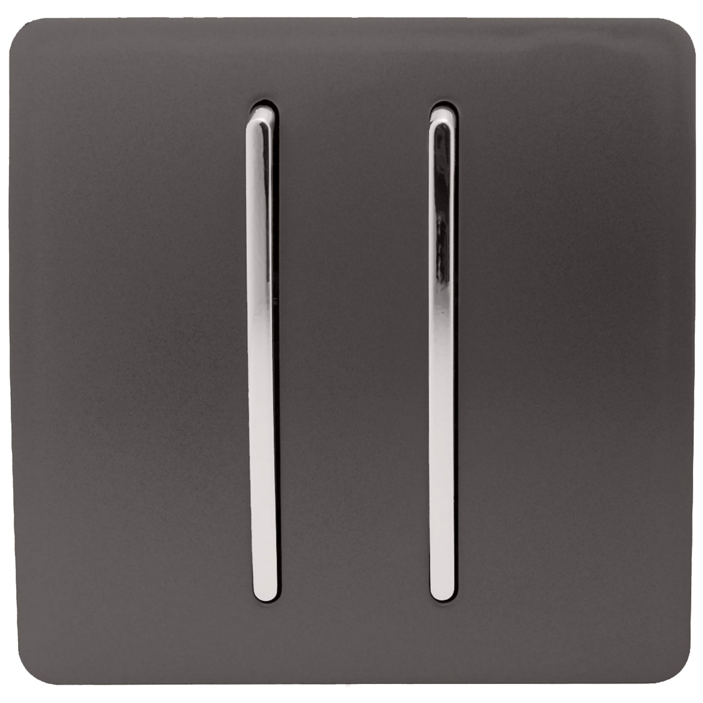 Trendi Dark Brown - 2 Lever - 2 Way - Artistic Modern 10 Amp Rocker Light Switch
