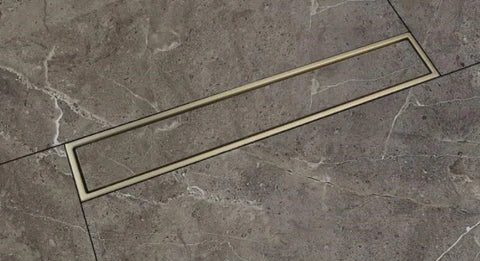 Brushed Gold Shower Trap 60cm #20117
