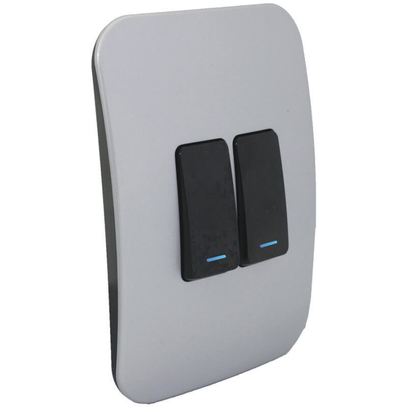 Two Lever One-Way Black Switch with Locator