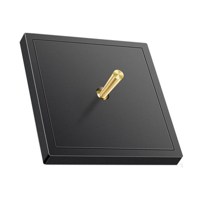 Luna Black with Brass Toggle 1 lever