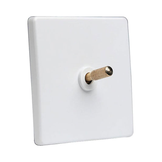 Tex White With Brass Toggle, 1 Lever