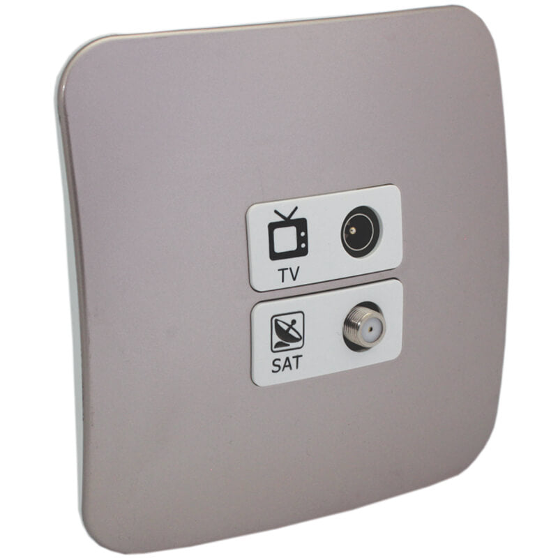 TV and Satellite Socket Outlet