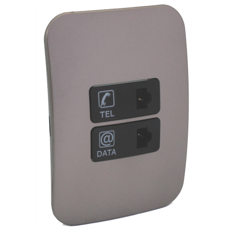 Telephone and Data Socket Complete