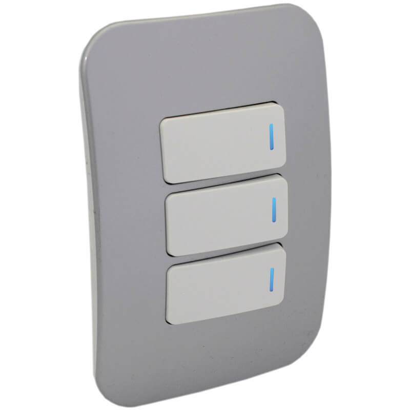 Three Lever One-Way Switch with Locator