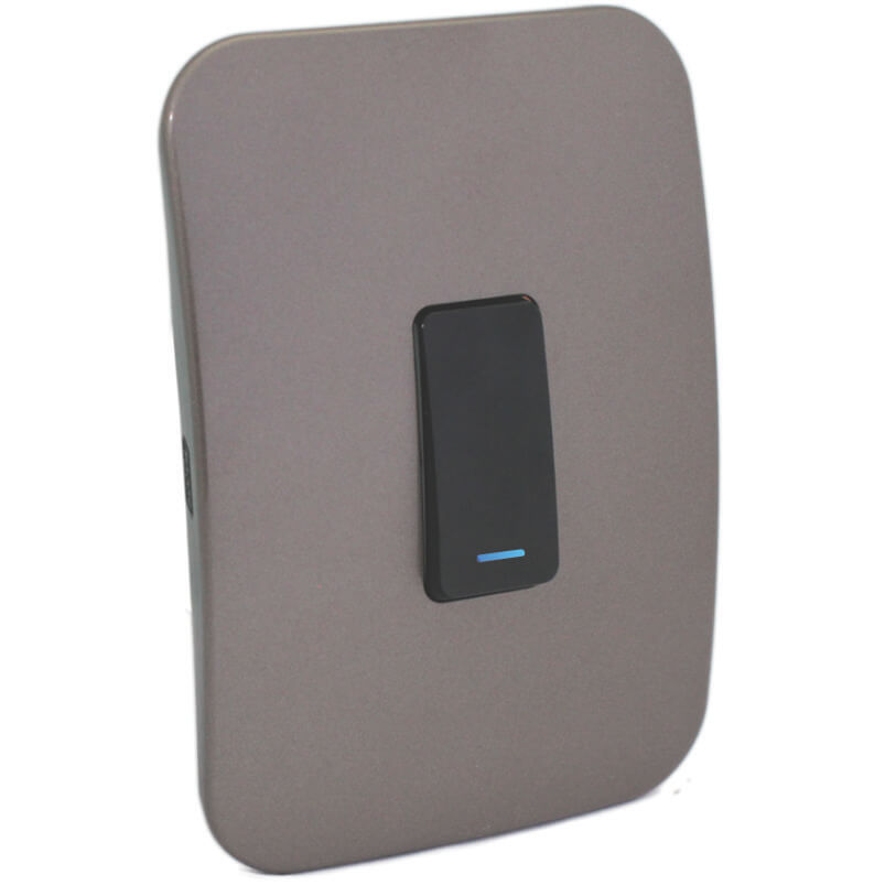 Two-Way Black Switch with Locator