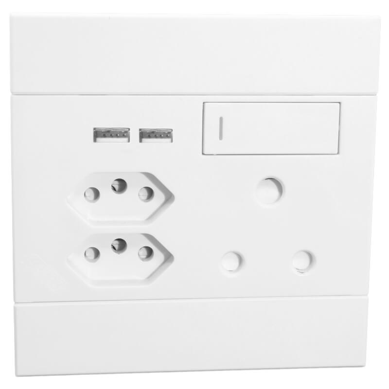 USB Socket - White