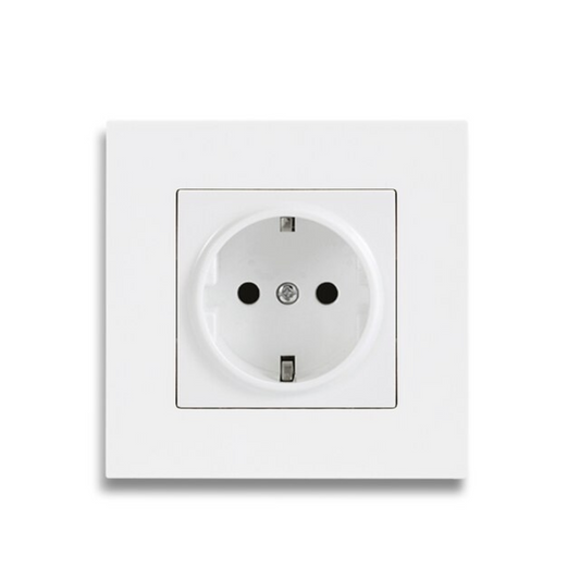 Classic White EU Wall Socket