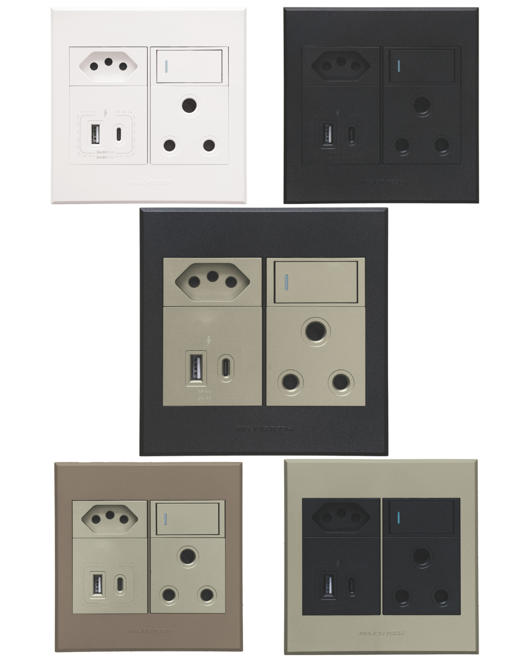 Veti 3 - USB A & C Wall Socket