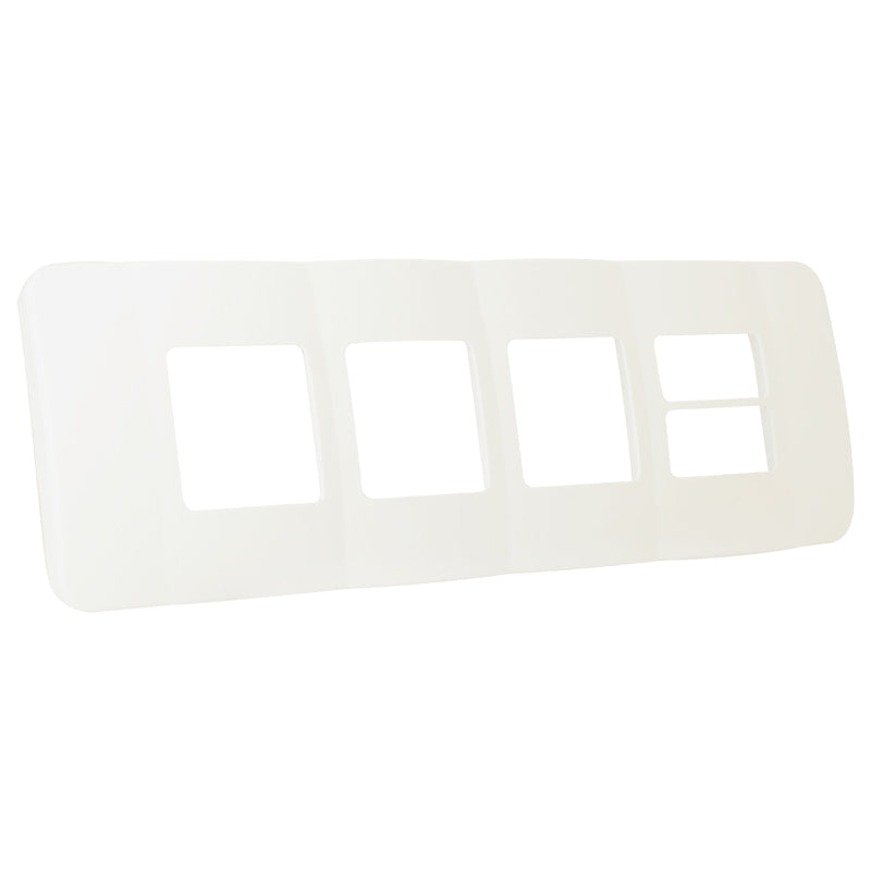 Three Double Module, Two Single Module Horizontal Cover Plate