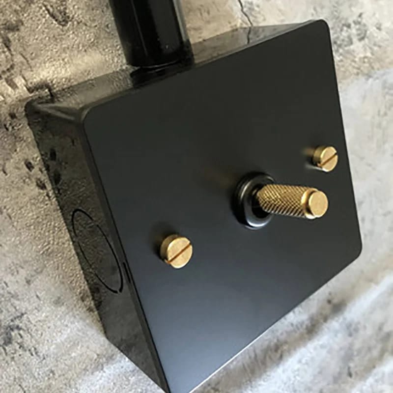 BLACK SURFACE MOUNT - WALL BOX - (86 x 86 mm)