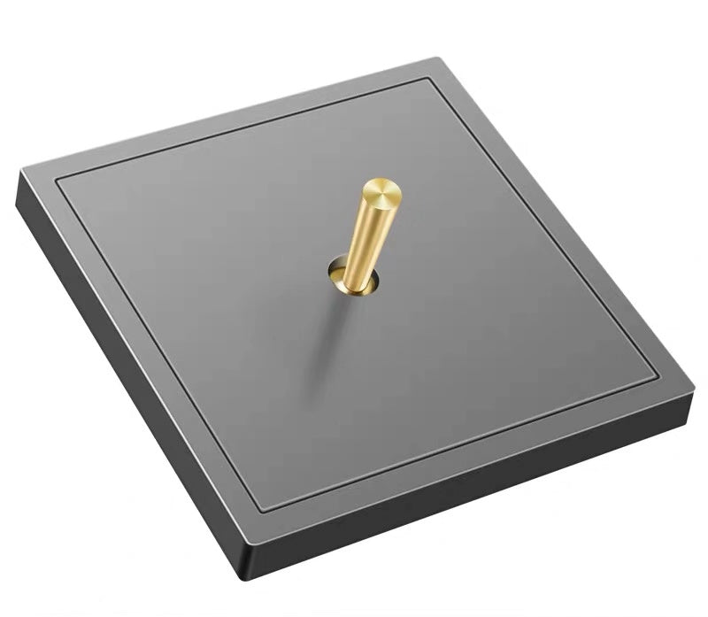 Luna Grey with Brass Toggle 1 lever