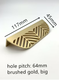 Brass Leaf Shape Handle #202340