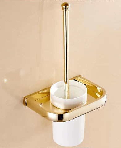 Gold Modern Toilet Brush Holder #201876