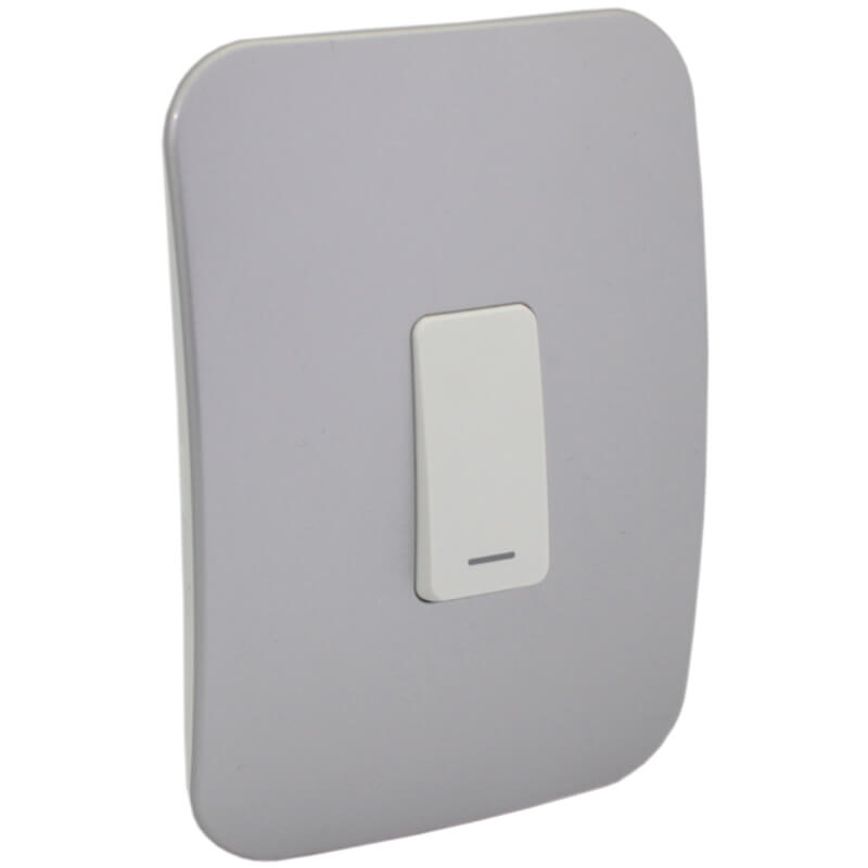 One Lever Light Switch - Silver