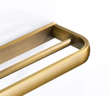 Brass Modern Double Towel Rail #201940