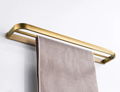 Brass Modern Double Towel Rail #201940