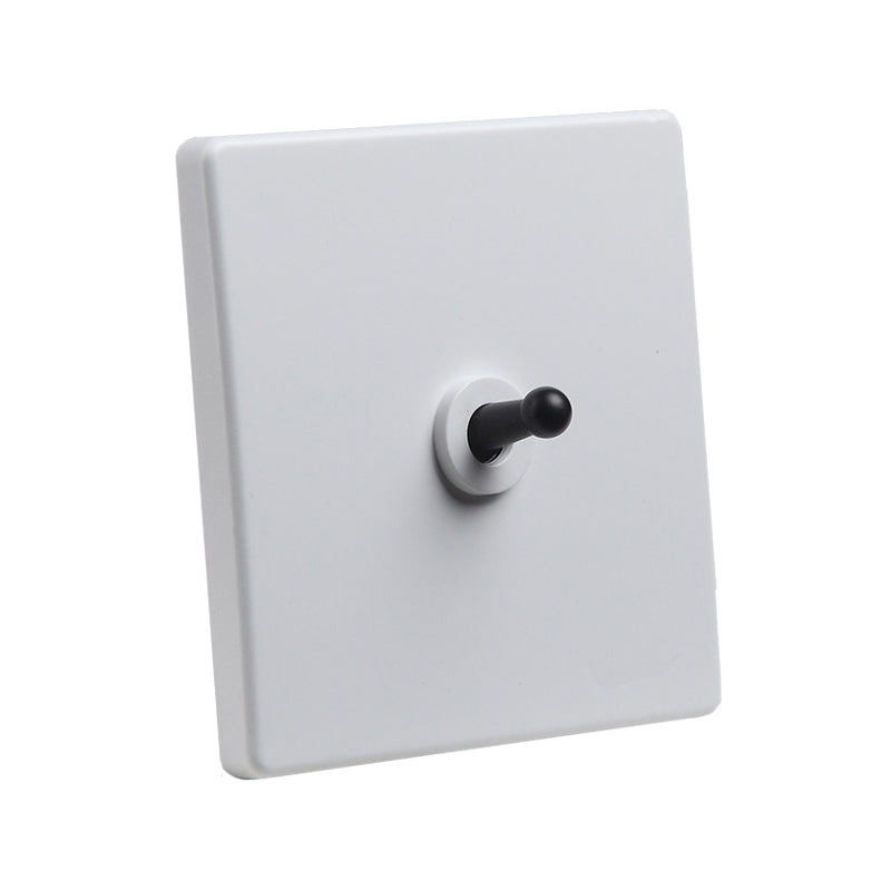 Classic White with black Toggle - 1 Lever