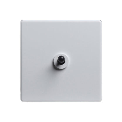 Classic White with black Toggle - 1 Lever