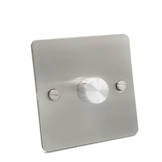Detailed Silver Toggle Light Switch - Dimmer