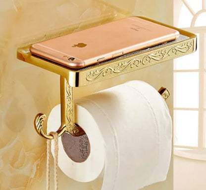 Gold Embossed Toilet Roll Holder #201815