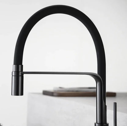 Matt Black Pull Out Kitchen Mixer #201799