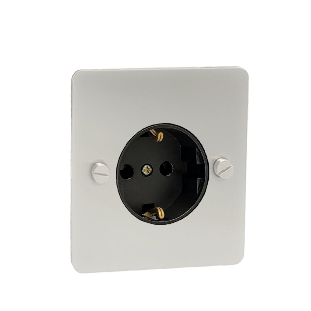 Detailed - Silver - 2 Pin Socket – Light Switches