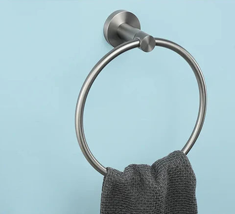 Gunmetal Grey Towel Ring #202407