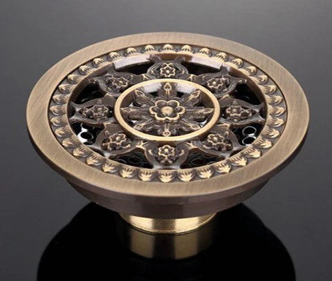 Round Floral Filigree Shower Trap #201796