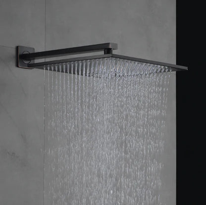 Black Concealed Shower Unit With Hand Shower #201795