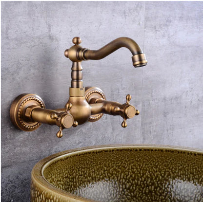 Antique Wall Mounted Classic Basin Mixer #201722