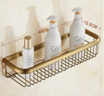 Brass Modern Single Storage Basket #201830